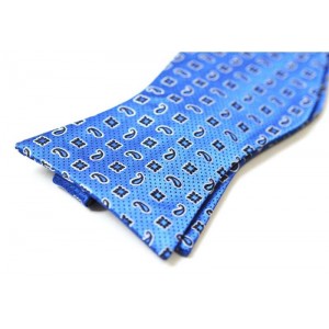 Papion self-tie albastru MILANA